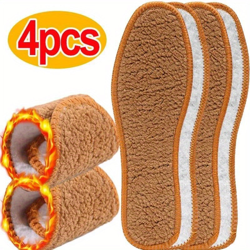 Thermal Insoles for Men and Women Winter Snow Boots Plush-Like Insert