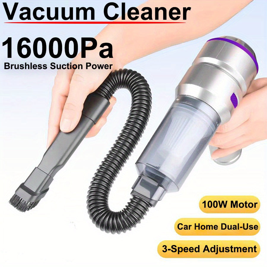 Handheld 16000Pa Vacuum Cleaner 100W Brushless Motor Portable Car and Home Dust Extractor