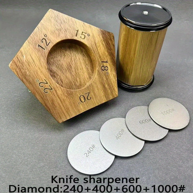 Professional foydalanish uchun Whetstone va olmos bilan oshxona pichog'i silliqlash to'plami