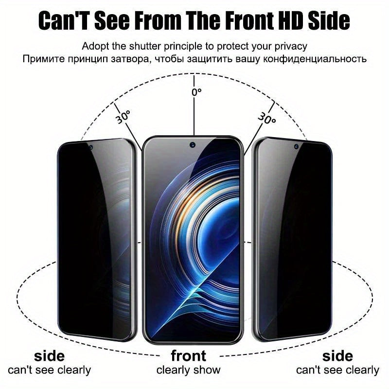 2 Pack Privacy Screen Protectors for iPhone 12 13 14 15 16 Pro Max Mini Plus Soft Ceramic Films