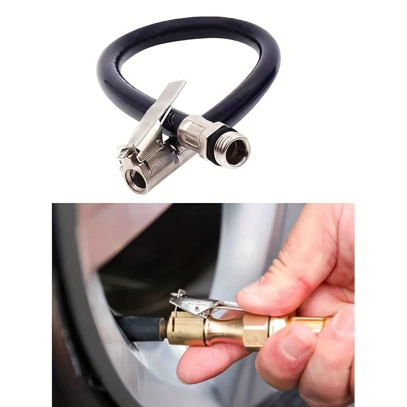 Universal Tire Inflation Hose with Nozzle for Cars and Motorcycles