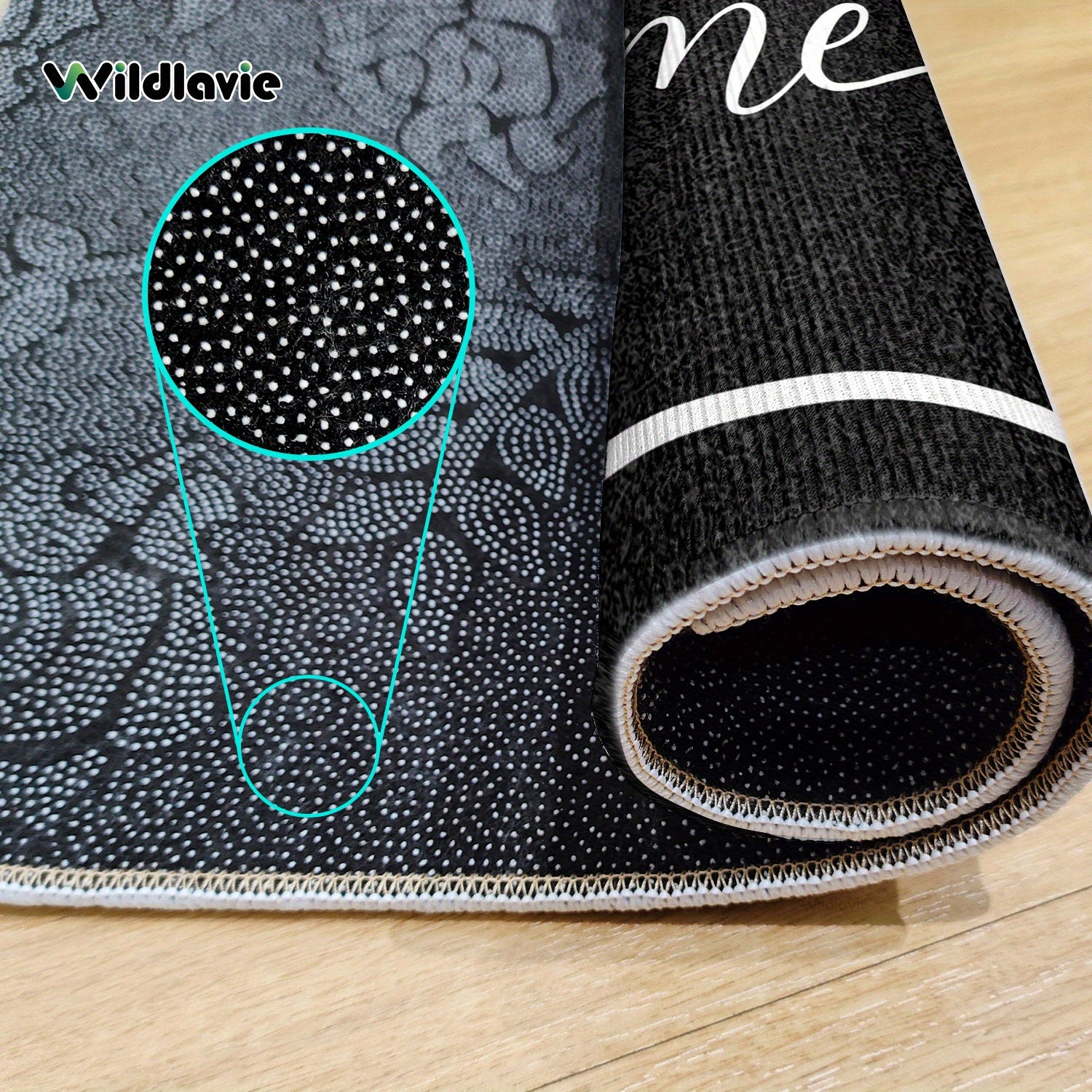 Welcome Mat Non-Slip Easy Clean Entryway Rug for Bathroom Kitchen Patio