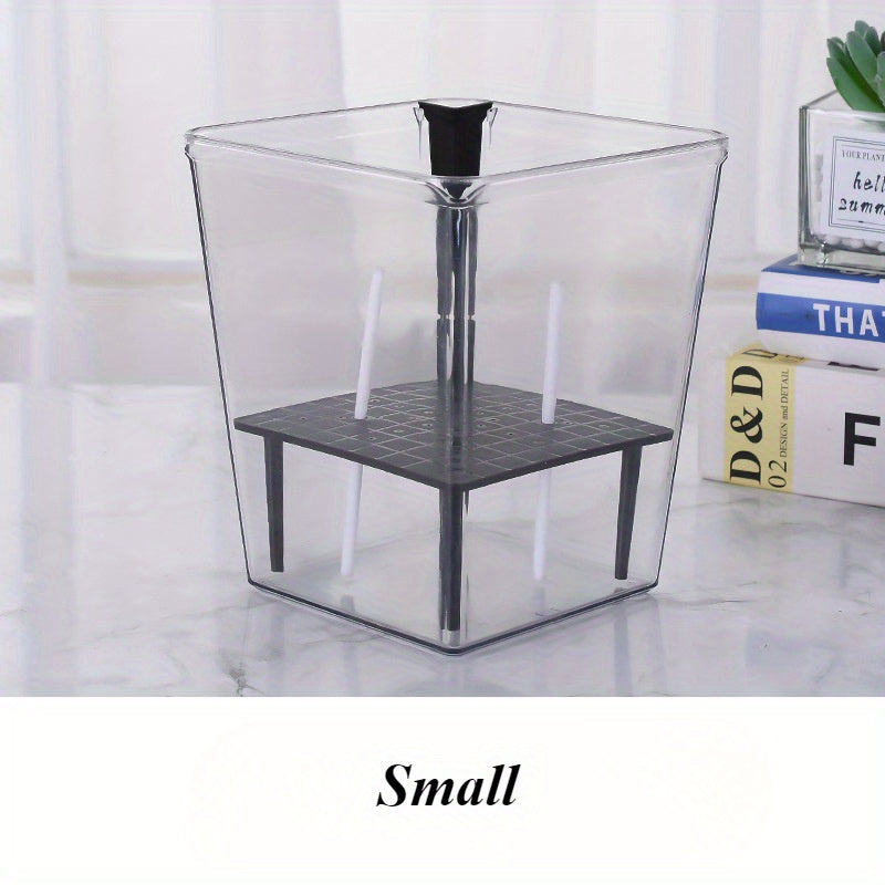 Self-Watering Square Planter with Deep Reservoir Lightweight Indoor Outdoor for Spider Plants Orchids African Violets