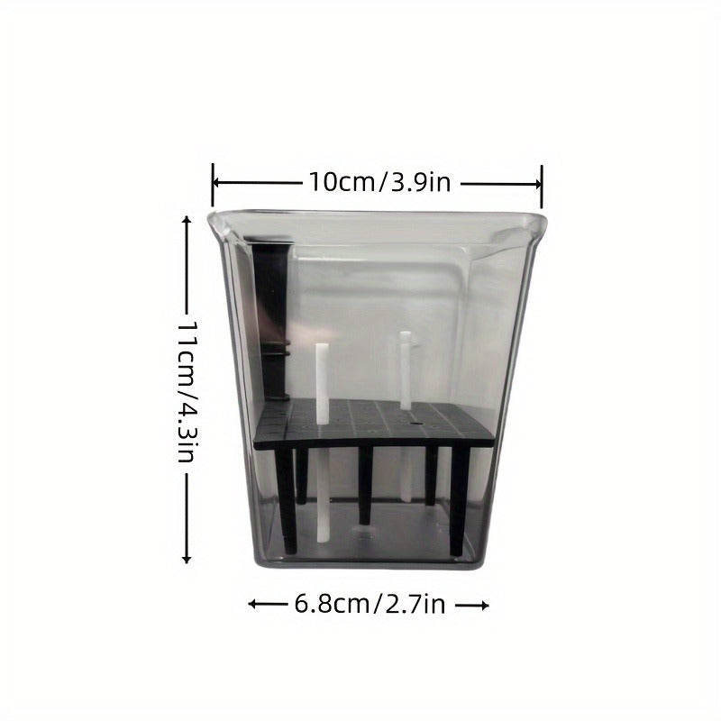 Self-Watering Square Planter with Deep Reservoir Lightweight Indoor Outdoor for Spider Plants Orchids African Violets