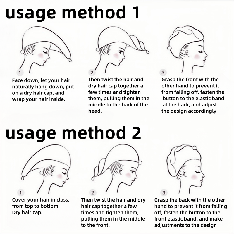 Женская быстросохнущая полотенце для волос с мультяшным принтом, легкий полиэстер и современный дизайн.