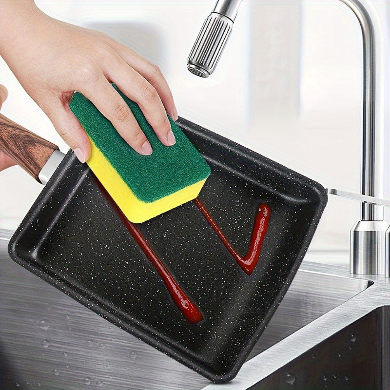 Non-Stick Aluminum Square Skillet with Wood Handle for Tamagoyaki Japanese Omelet