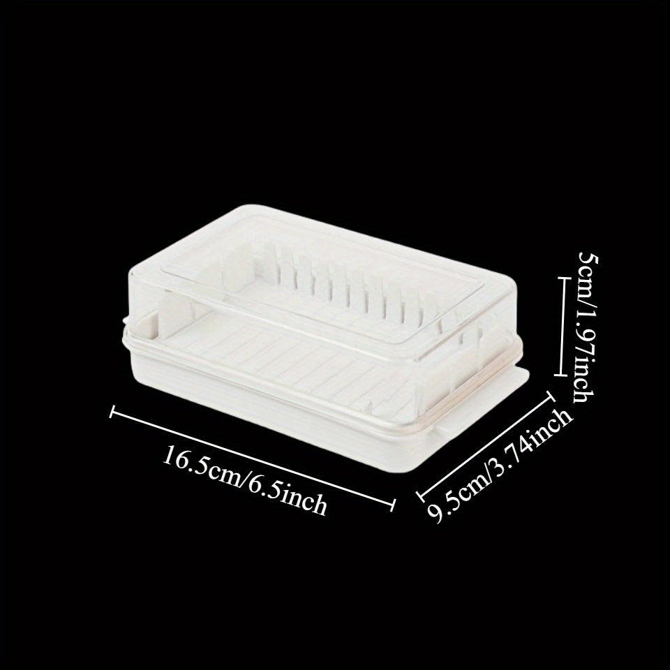 FreshSeal Polipropilen Sariyog' Saqlagich - Qopqoq bilan qulay sariyog' saqlash idishi, ko'chma va foydalanish uchun oson, sariyog'ni saqlash va kesish uchun mukammal