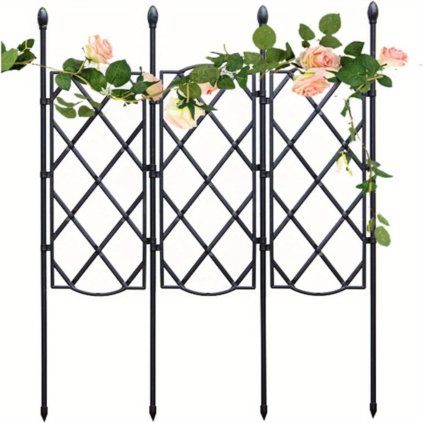 Outdoor Plastic Garden Trellis for Climbing Plants Vines Flowers Vegetables Indoor Potted