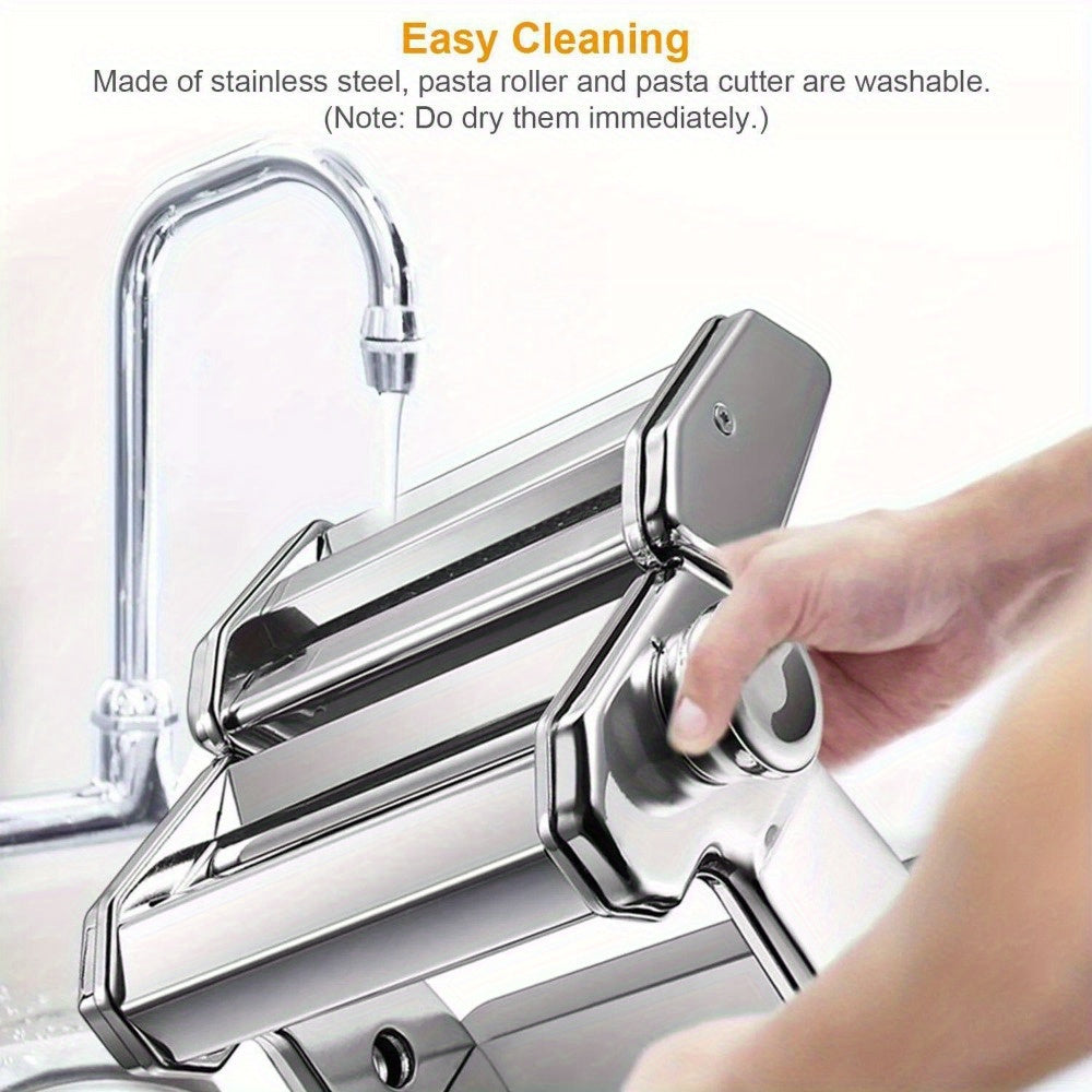 Manual Stainless Steel Pasta Maker Noodle Press for Spaghetti Lasagna Fettuccine