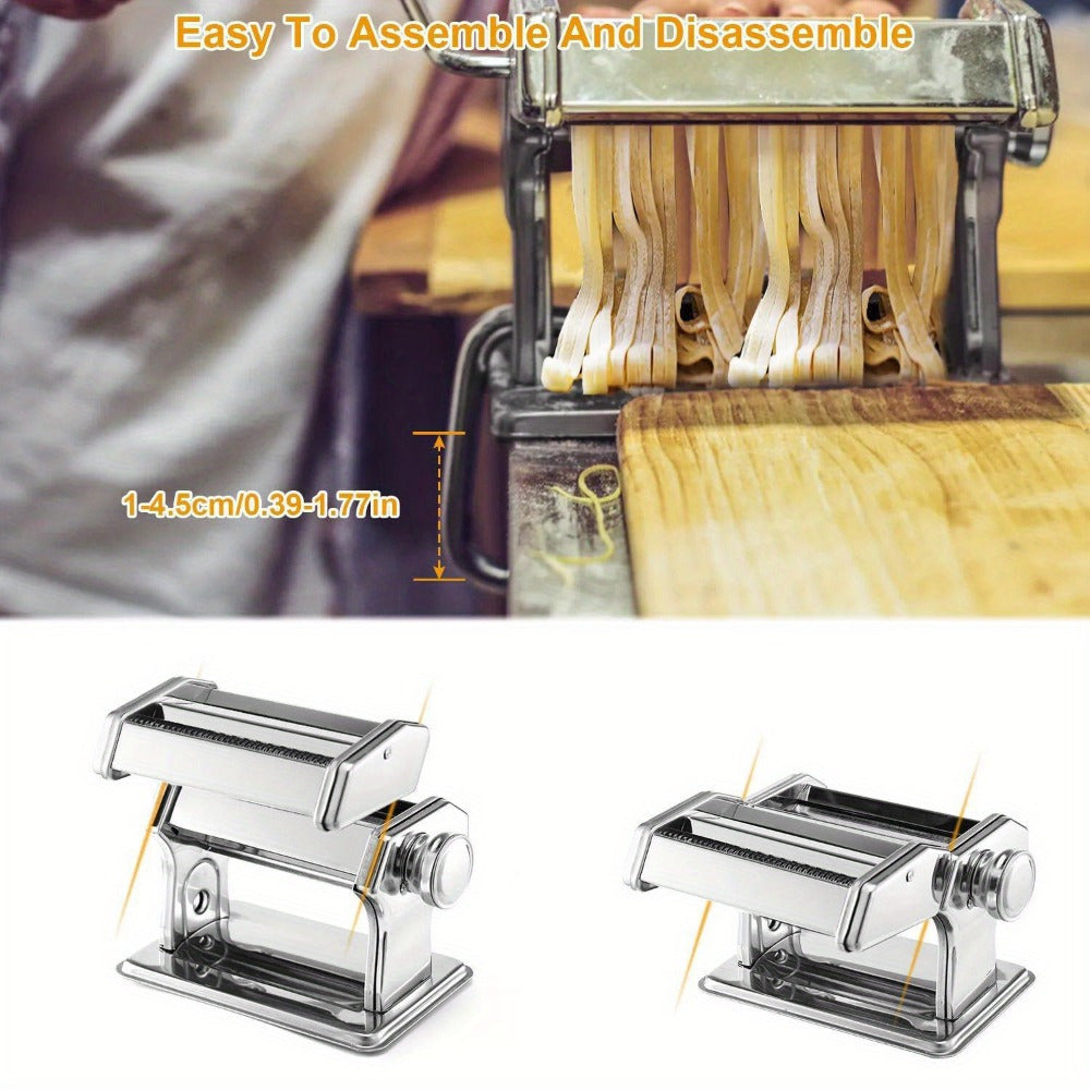 Manual Stainless Steel Pasta Maker Noodle Press for Spaghetti Lasagna Fettuccine