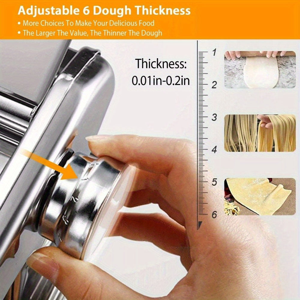 Manual Stainless Steel Pasta Maker Noodle Press for Spaghetti Lasagna Fettuccine