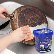 Stainless Steel Cleaning Paste with Sponge Rust and Dirt Remover for Dishes and Pots