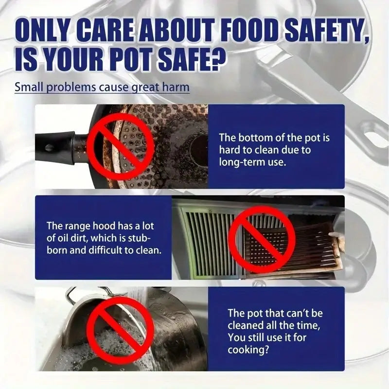 Stainless Steel Cleaning Paste with Sponge Rust and Dirt Remover for Dishes and Pots