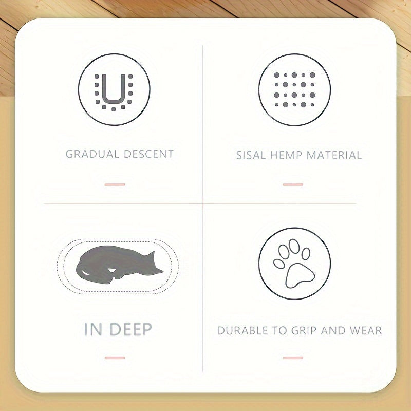 Large Oval Cat Scratcher Bed with Track Toy and Sisalg Hemp Filling