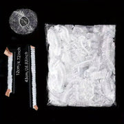 100 Pieces Reusable Elastic Food Covers for Dishes and Plates