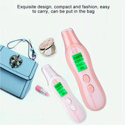 Digital LCD Moisture and Oil Skin Analyzer with Backlight Pink White