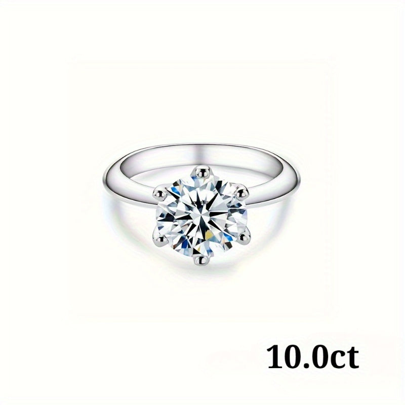 Vintage elegant 925 sterling silver to'y uzuk, Eternals Earth kolleksiyasidan 18K oltin qoplamali Moissanite bilan. Har kuni kiyish va to'ylar uchun ideal, bu uzuk 14-fevral va maxsus tadbirlar uchun mukammal sovg'a hisoblanadi.