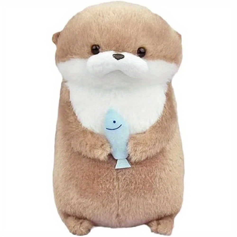 Hugging Otter Plush Toy for Kids Soft Cuddly Animal Gift