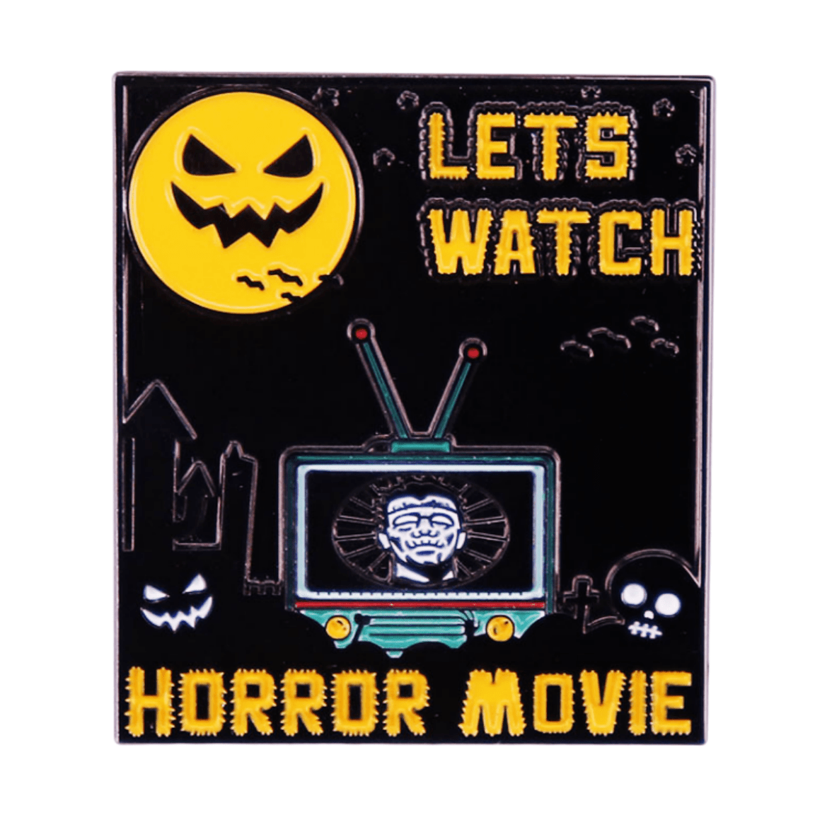 Gothic Punk Brooch Metal Pin Halloween Accessories for Clothing and Bags