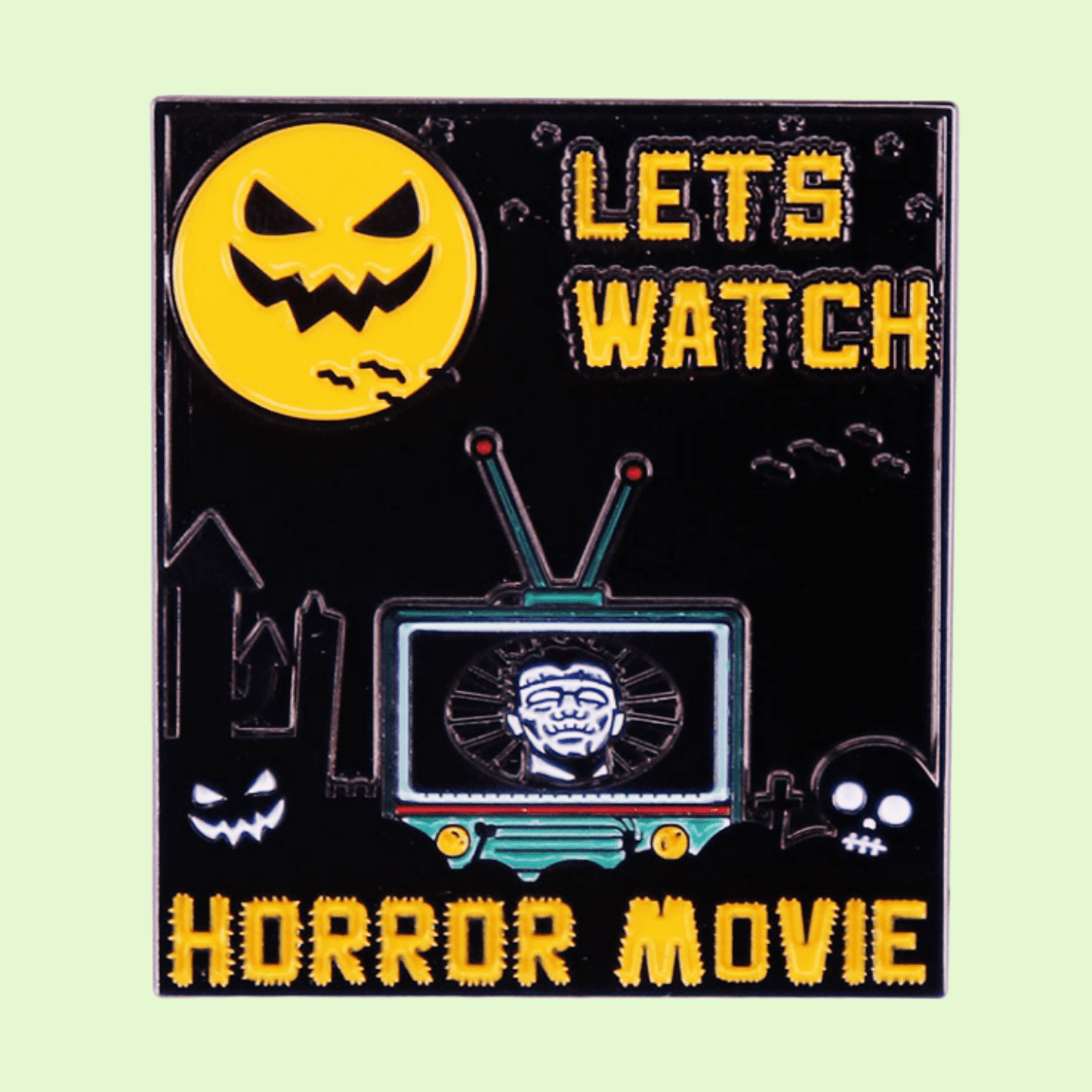 Gothic Punk Brooch Metal Pin Halloween Accessories for Clothing and Bags