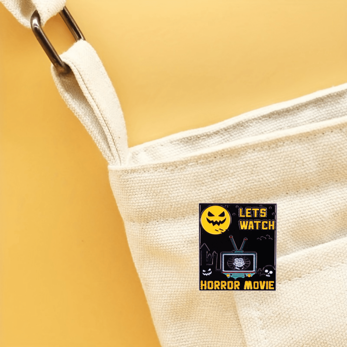 Gothic Punk Brooch Metal Pin Halloween Accessories for Clothing and Bags