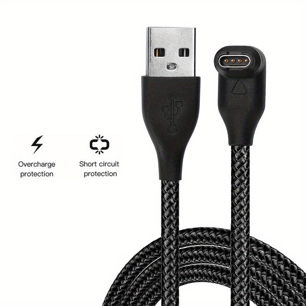 USB Charging Cable for Fenix and Vivoactive Smart Watches Overcharge and Short Circuit Protection