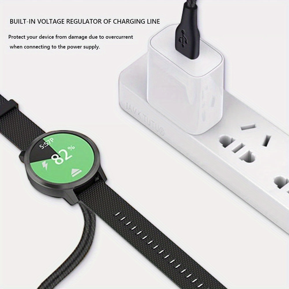 USB Charging Cable for Fenix and Vivoactive Smart Watches Overcharge and Short Circuit Protection