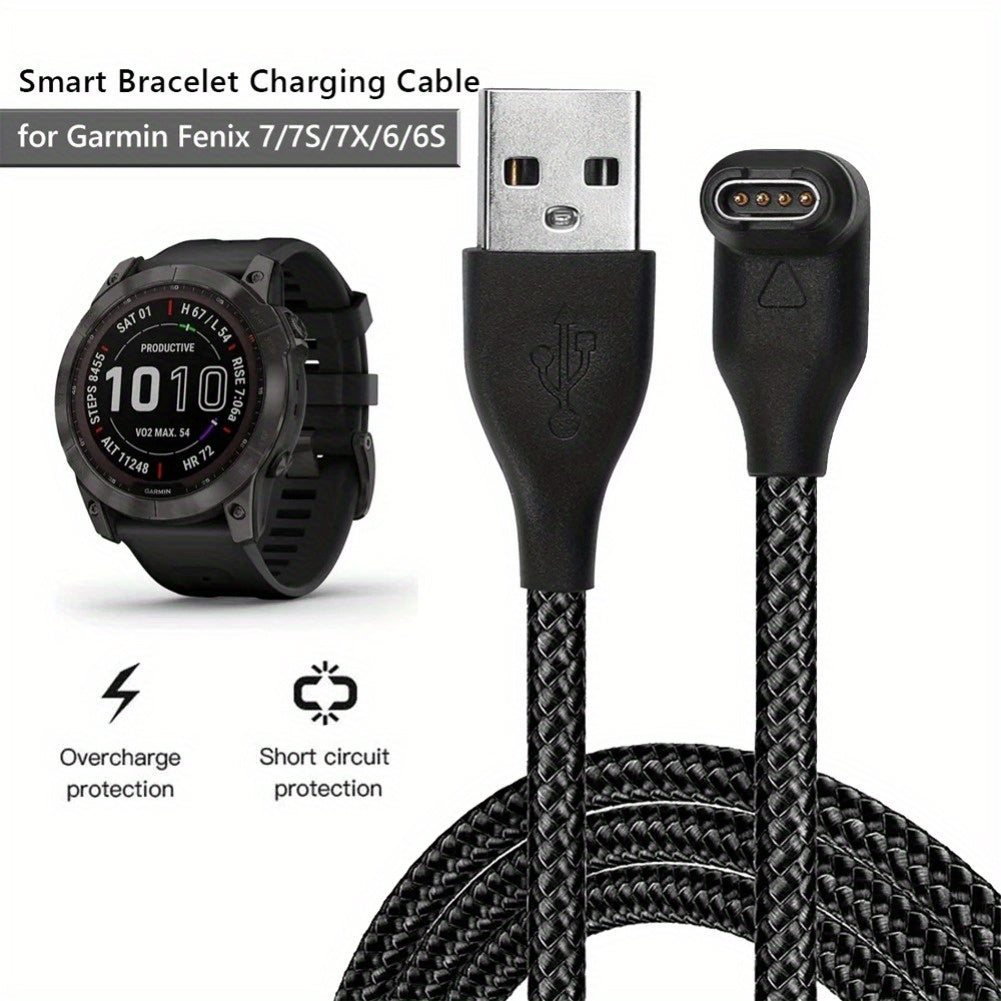 USB Charging Cable for Fenix and Vivoactive Smart Watches Overcharge and Short Circuit Protection