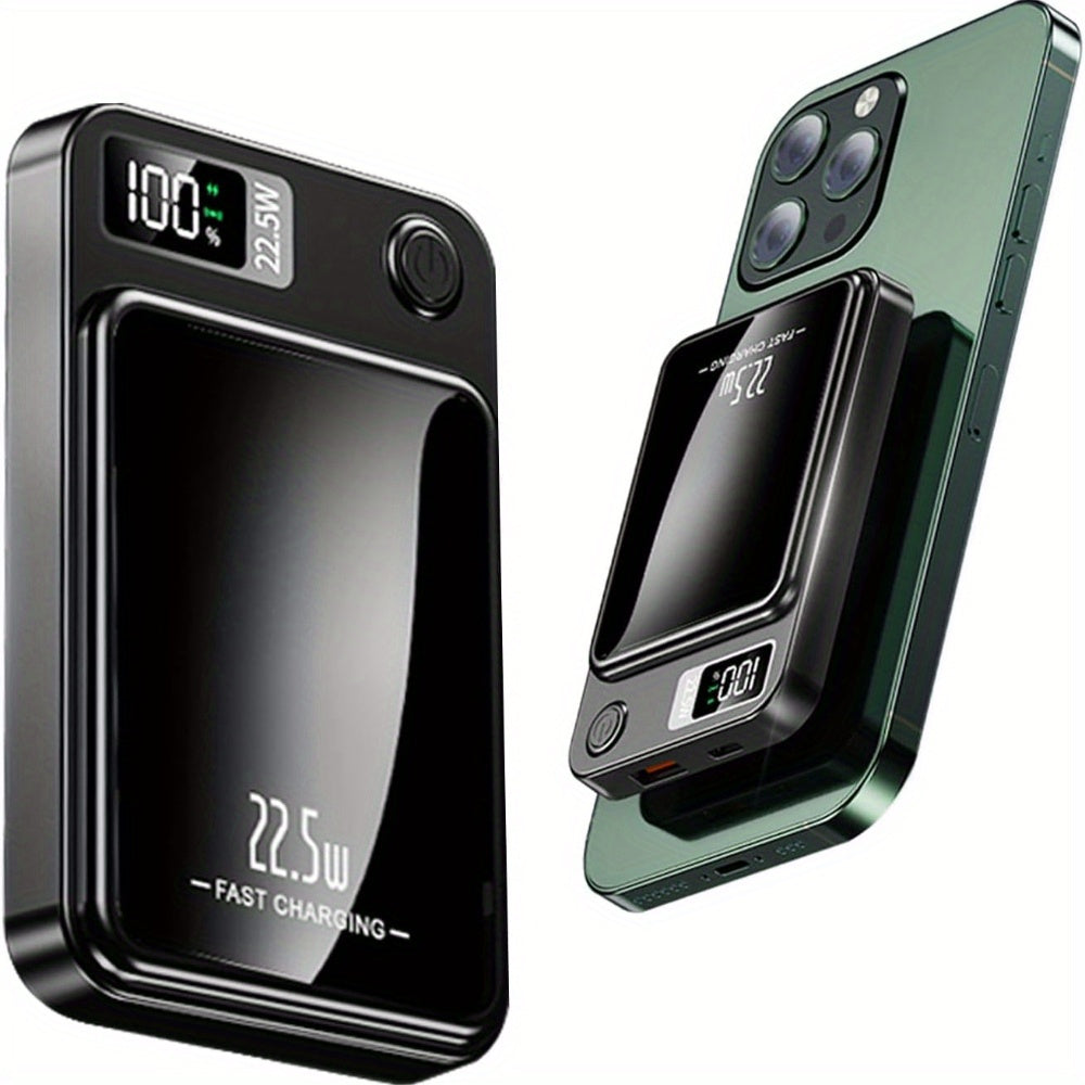 Wireless Magnetic Power Bank 10000mAh Fast Charging for iPhone and Samsung