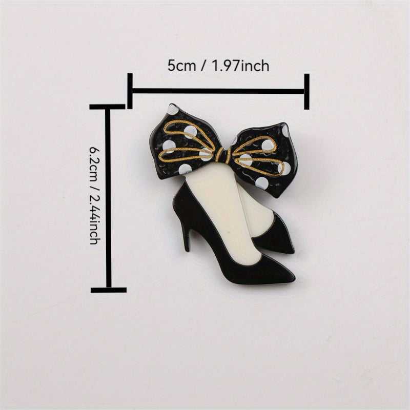 High-Heeled Brooch Jewelry for Women Stylish Fashion Accessory
