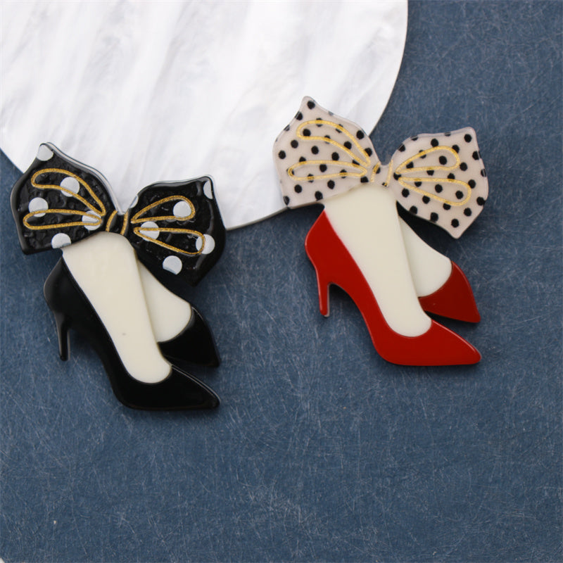 High-Heeled Brooch Jewelry for Women Stylish Fashion Accessory