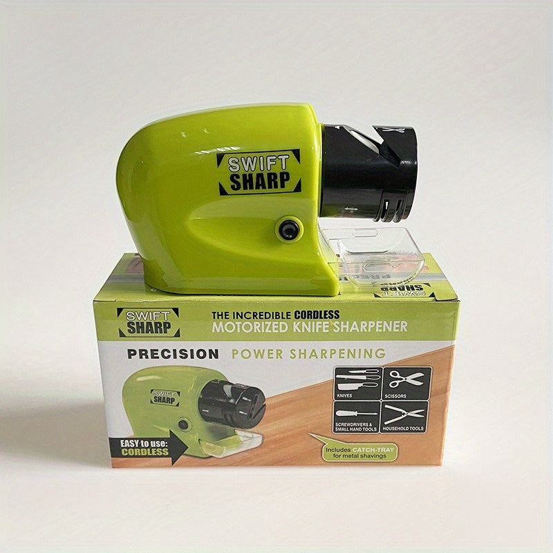 Беспроводной электрический точильный нож многофункциональный ручной инструмент для заточки стальной корпус на батарейках