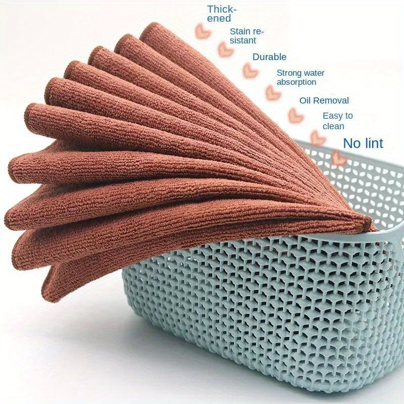 5 Pieces Kitchen Cleaning Cloths Soft Absorbent Towels for Coffee Machines and Home Use