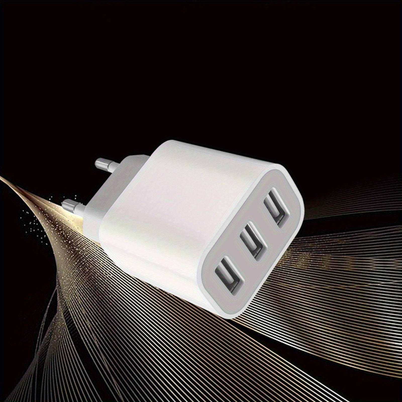 Fast Charging USB Wall Charger for iPhone and Samsung Galaxy Devices 3-Port 20W Travel Power Adapter