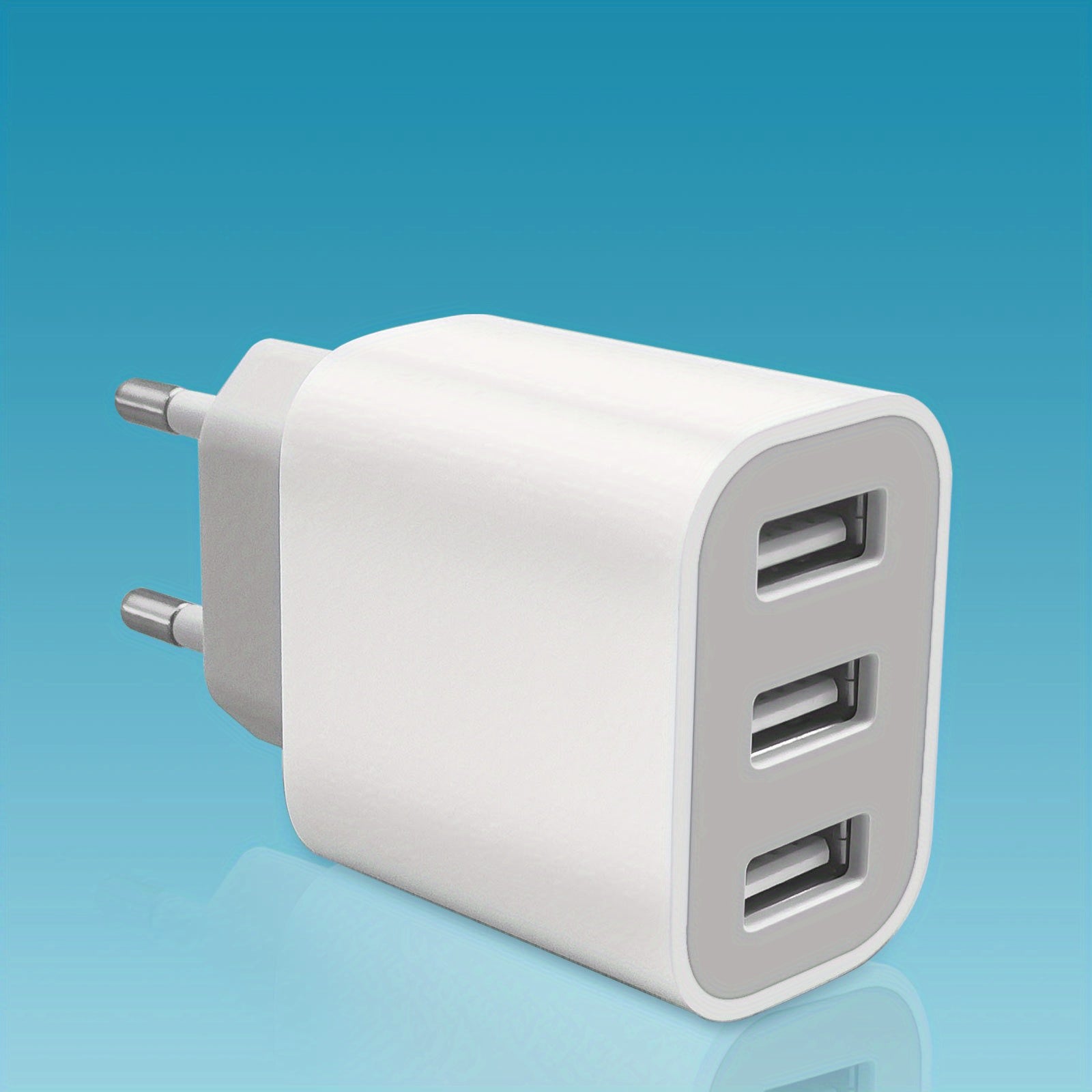 Fast Charging USB Wall Charger for iPhone and Samsung Galaxy Devices 3-Port 20W Travel Power Adapter