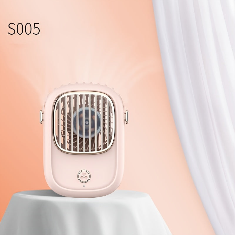 Portable Neck Fan USB Rechargeable 2000mAh Battery Hands-Free Cooling