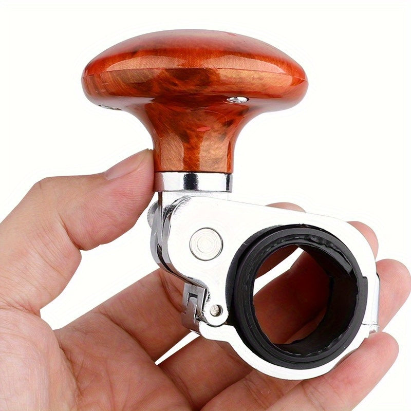 Yog'och bilan bezatilgan yig'iladigan alyuminiy boshqaruv g'ildiragi knopkasi Avto aksessuarlar