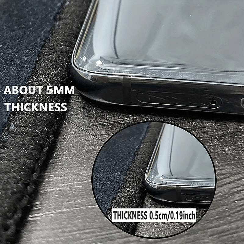 Half-Round Welcome Mat Non-Slip Plush Velvet Stone Flower Pattern Entrance Rug