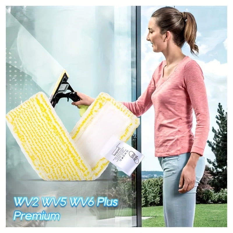 Set of 4 Microfiber Pads for Window Vacuum Cleaners Replacement Floor Mops