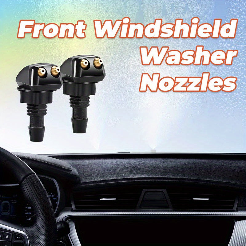 Car Windshield Wiper Washer Spray Nozzle Dual Holes Water Jet