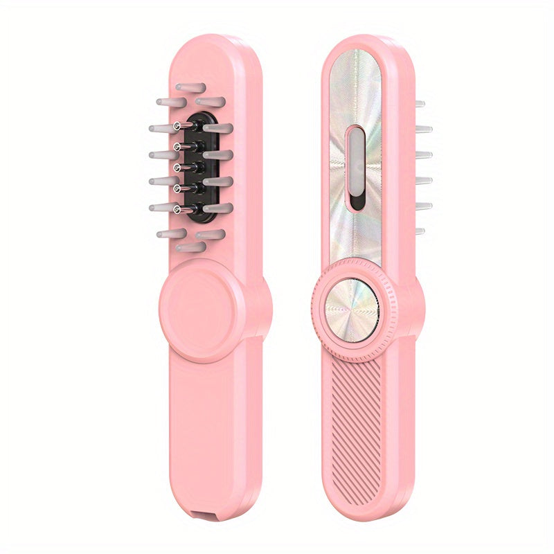 USB Electric Hair Oil Applicator Brush with Light Scalp Massager and Detachable Head Scratcher