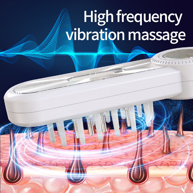 USB Electric Hair Oil Applicator Brush with Light Scalp Massager and Detachable Head Scratcher