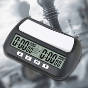 Digital Chess Clock with 3-in-1 Timer Tournament and Bonus Time Black and White Display