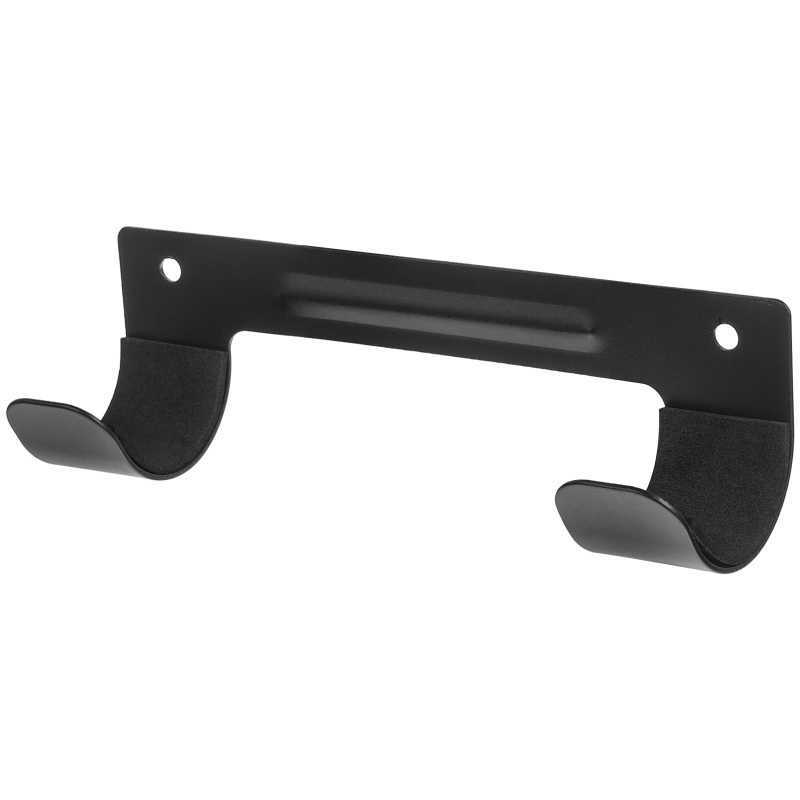 Tabla de planchar de pared con alfombrilla antideslizante EVA, estructura de acero, doble gancho en negro o blanco