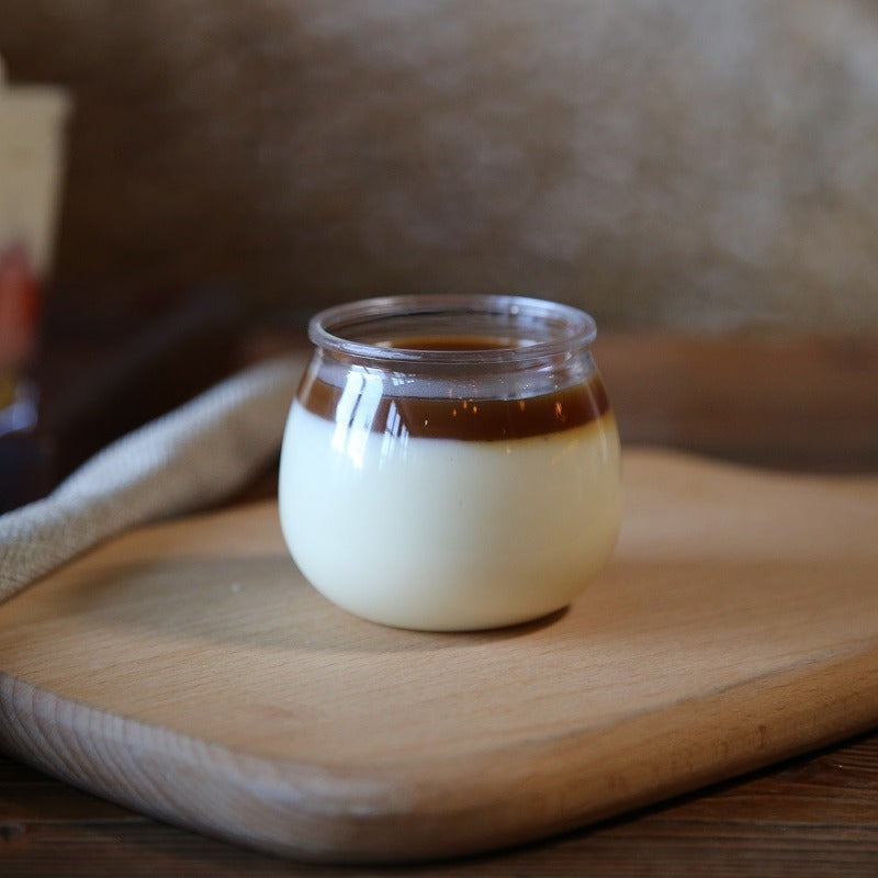 10 Pack Disposable Round PET Dessert Cups for Cakes Yogurt Ice Cream Mousse