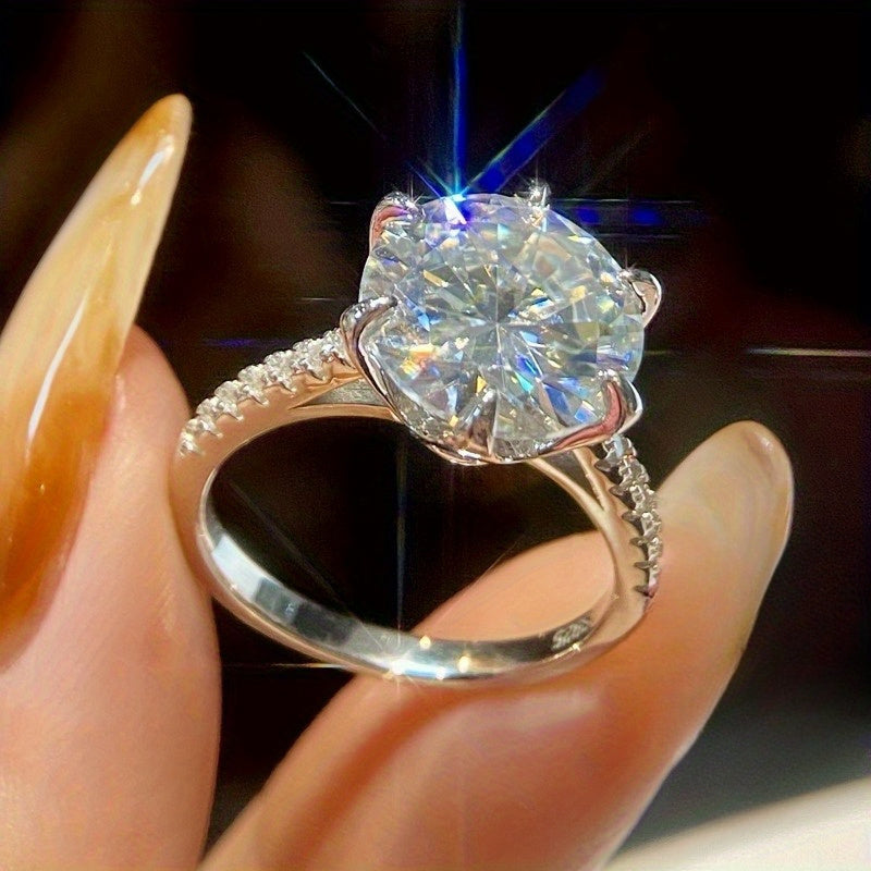 Vintage Style Moissanite Engagement Ring 5/10 Carat Earth Eternal Design