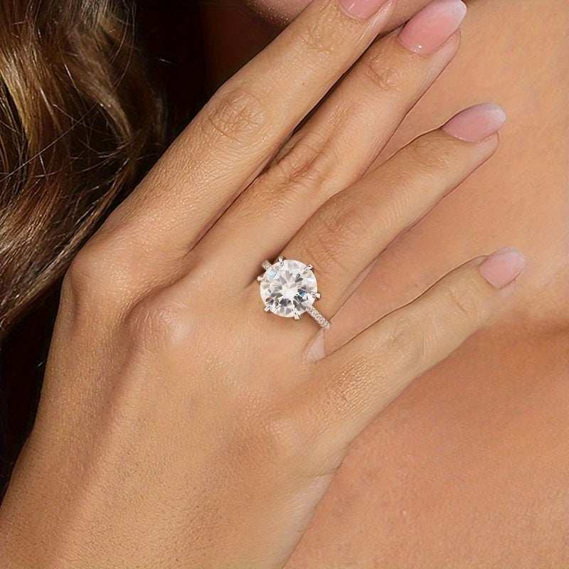 Vintage Style Moissanite Engagement Ring 5/10 Carat Earth Eternal Design