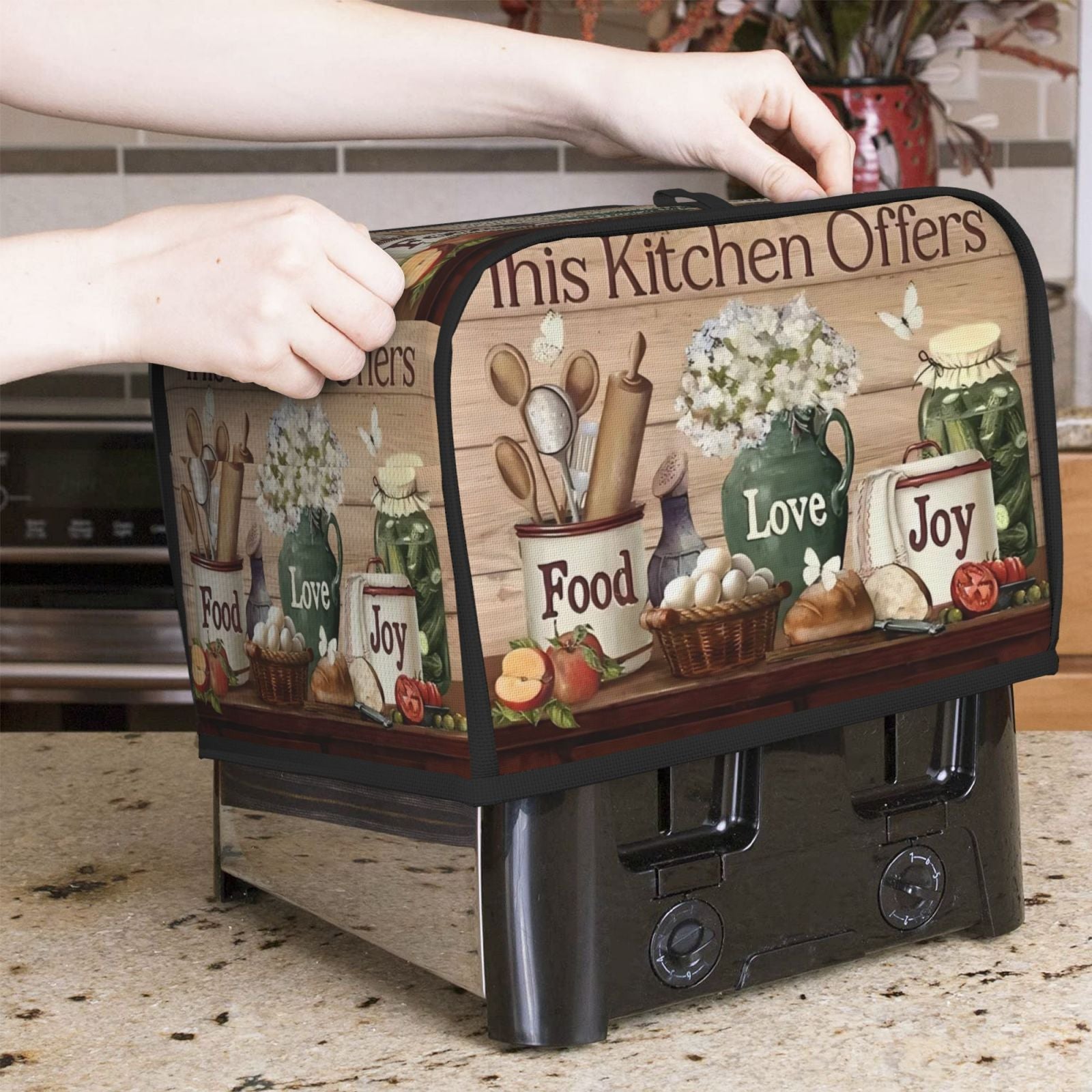 Kitchen Appliance Cover for 2-Slice and 4-Slice Toasters Dustproof Insect-Proof Bread Machine Protector