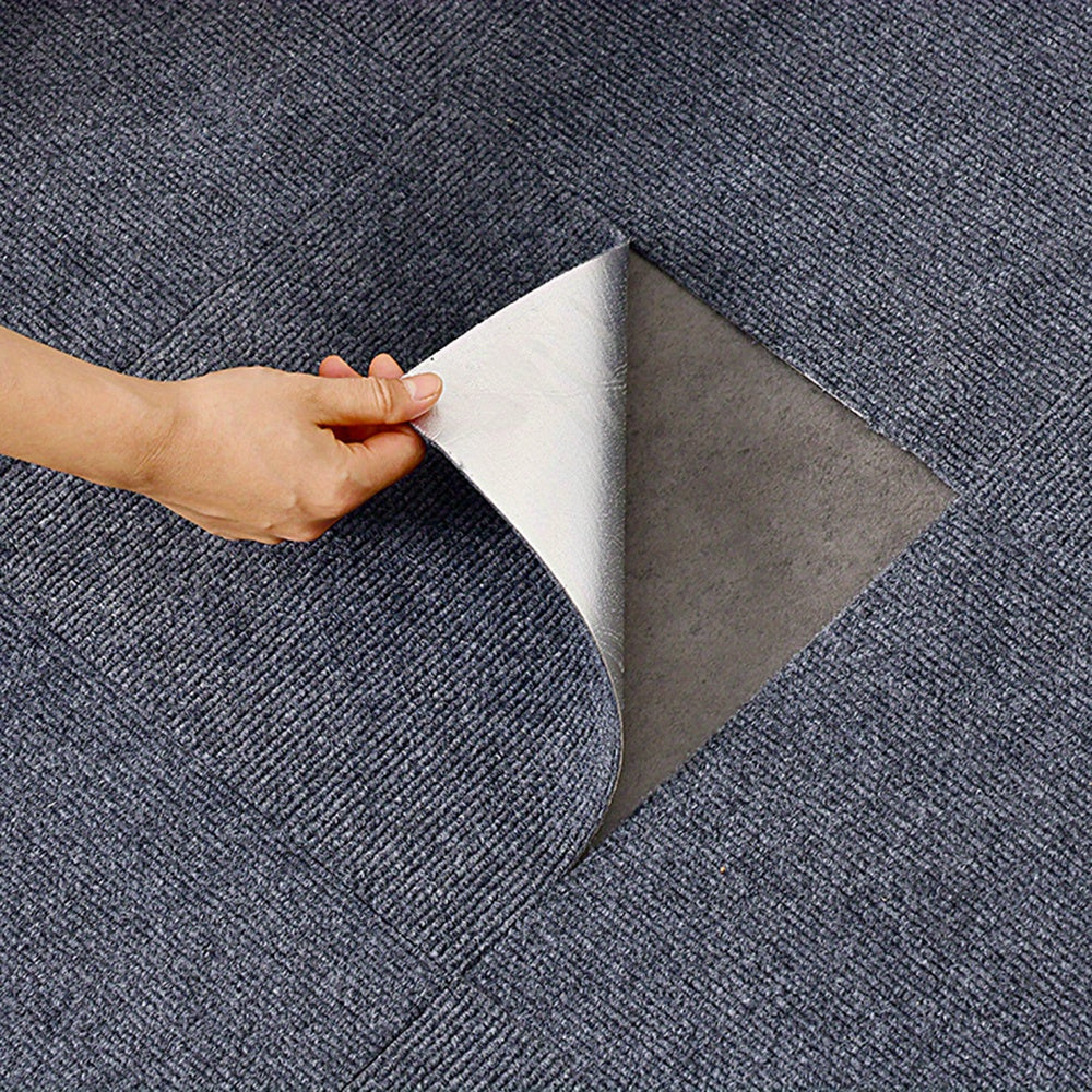 Self-Adhesive Soundproof Carpet Tile 12x12 Inches Polyester Washable