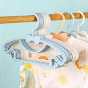 Set of 20 Plastic Kids Hangers with Butterfly Design and Dual Hooks for Baby Clothing Organization